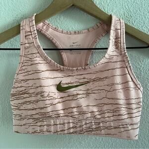 Nike Victory Metallic Pink Rose Gold Sports Bra XS